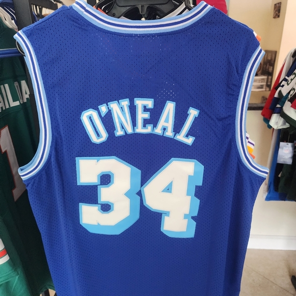 SHAQ O'NEIL LA LAKERS #34 BLUE SWINGMAN JERSEY - Picture 3 of 5
